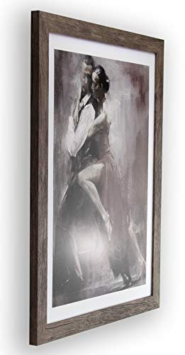 Orion Deluxe Bilderrahmen Posterrahmen 70x100 cm Farbe und Verglasung wählbar Apfel Apfelbaum Dekor 100x70 cm mit weisser Rückwand und spiegelfreiem Antireflex Kunstglas 1 mm