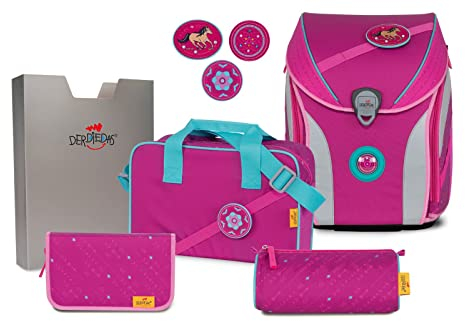 DerDieDas Schulranzen Set 5-TLG. Ergoflex MAX Buttons Boho