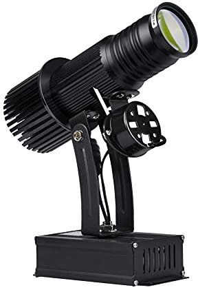 Custom Gobo Logo Projector Remote Control LED Light for Indoor Party Lighting, Wedding Projection, DJ Stage Effects, Shop Advertising (Black,25W)