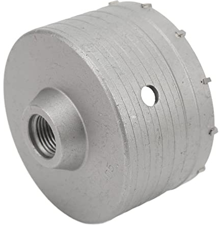 Scie Cloche à Béton 105mm, Trépan à Paroi Mince en Carbure Cémenté, Argent, pour Béton Briques Maçonnerie, Bricolage et Chantier Professionnel