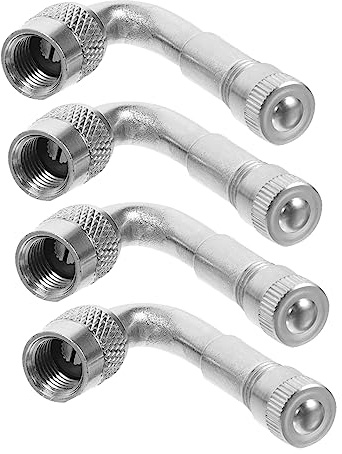 OUNONA 4stücke Teiliges Messing Ventilverlängerung Winkel Reifenventil Adapter Für Auto LKW Motorrad Kompatibel Einfache Montage Und Exzellente Abdichtung