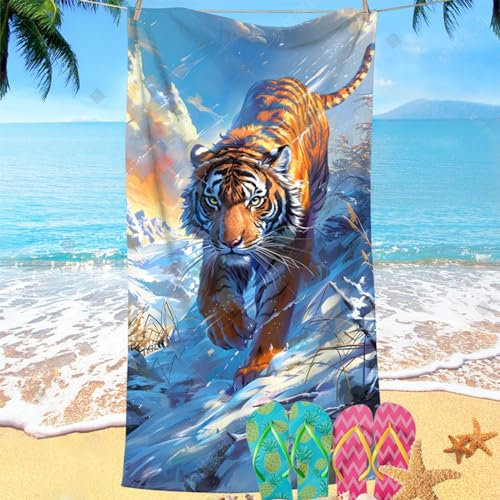 Strandtuch 70x140cm,Mikrofaser Badetuch Sport Handtuch Schwimmen Surfen Regen Handtuch für Sommer Schwimmen Outdoor (j8,100 x 200 cm)