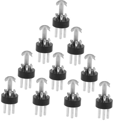 VILLFUL 10stücke Xlr Mikrofon Männlich Polige Mikrofonverbinder Goldbeschichtet Für Stabile Audioübertragung Für Ktv Live-performances Und Studios
