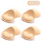 Bra Pads Inserts Breast Enhancer - 4 Pairs Women's Triangle Breathable Bra Inserts Sew in Bra Cups for Sports Bras Swimsuits Bikini Push up Pads (Beige)