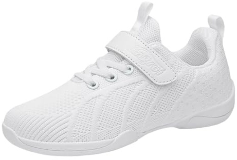 Yummsion Chaussures De Pom Pom Girl Femmes,Chaussures De Cheerleading LéGèRes,Baskets De Cheerleading,Respirant,Flexibles,Stabilité,Confort,pour Les Encouragements,Les Cascades,Le Tumbling