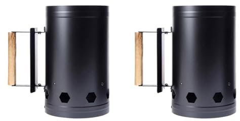 KEALLANS 2X Outils de Barbecue Barils D'Allumage au Charbon de Bois à Point Allumage de Poêle en Outils de Barbecue en Plein Air DéMarreur de CheminéE en Bambou