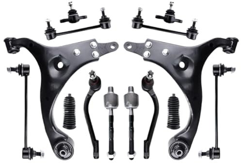 VBNYBA Brazo De SuspensióN Compatible con Hyundai para Elantra 2007 2008 2009 2010 2011 2012 Juego De Fuelles para Rótula De Brazo De Control Inferior Delantero De Coche K641580 K641581