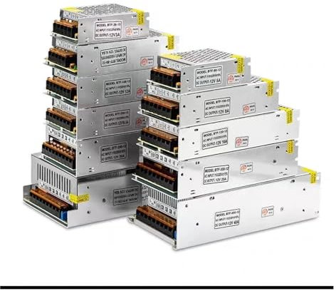 Transformateur de commutation d'alimentation Adaptateur d'alimentation à découpa AC 220 à 48V24V12V5V DC, transformateur haute puissance 5A10A20A pour RV, pompe, bande LED, moniteur LCD(1000W)
