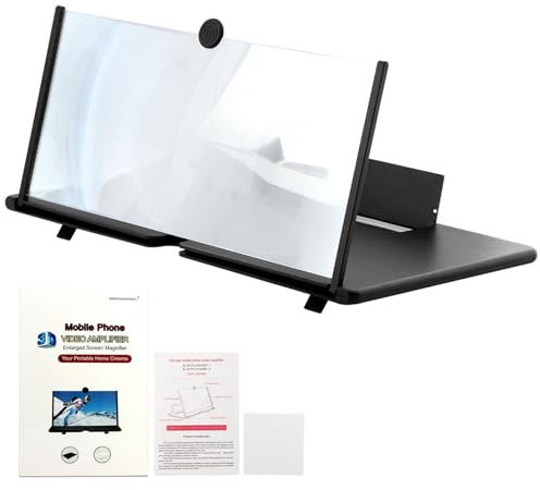 Screen Magnifier Amplifier,3D HD Mobile Phone Magnifier Projector Screen for Movies,Videos,and Gaming(Size:18)