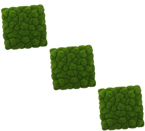 POPETPOP 3 Stück Simulierte Moosplatte Für Den Außenbereich Künstlicher Baum Künstliche Moosmatte Pflanzenkiesel Sphagnum Moosteppich Graswand Farne Mooswand Künstlicher