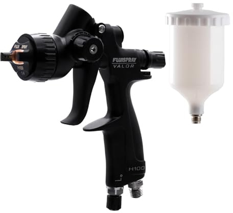 Fuji Spray Auto Valor H100, HVLP Spray Gun+600cc Nylon Cup | Automotive Paint Gun for Clear Coat | Lightweight, Durable, Precision-Controlled | Paint Guns Automotive with Minimal Paint Waste