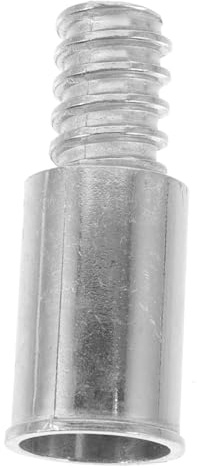 HOLIDYOYO Aluminum Alloy Threaded Tip 25mm Diameter Broom Handle End Replacement, Threaded Broom Pole Connector for Extension Poles, Sturdy Outdoor Cleaning and Repair Accessory