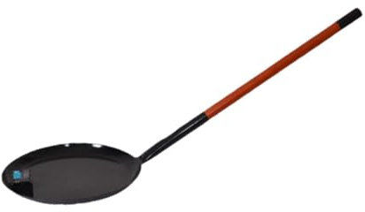 Sharplace Popcorn Popper Stovetop Popcorn Machine Premium Outdoor Use Easy Serving Enamel Frying Pan No No Stir Pot Black, plate