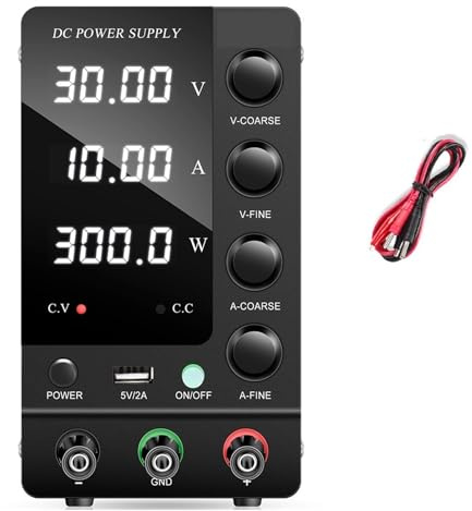Fuente de alimentación de Laboratorio de CC Variable, regulador de Voltaje Ajustable de 30 V, 60 V y 120 V Alta Estabilidad(30V10A C3010)
