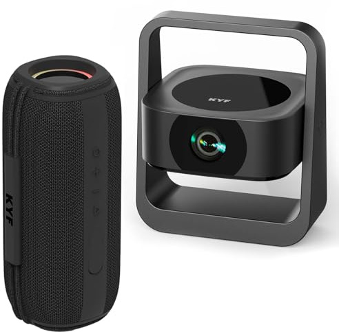 Vidéoprojecteur Ultra HD 4K Android 13 avec Enceinte Bluetooth 60W, Projecteur Portable Pliable, Son Stéréo, Correction Automatique, Wi-FI Double Bande, IPX6 Résistant