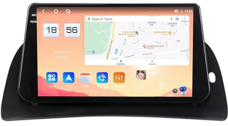Autoradio Android per Renault Kangoo 2015-2018, touchscreen da 9, CarPlay wireless e Android Auto, navigazione GPS, Bluetooth 5.0, radio FM Dab+ RDS, WiFi 4G (NF-1)