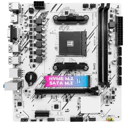 Kit scheda madre B450 con R5 5600 DDR4 1 * 16GB 3200MHz di memoria AM4 Scheda madre M.2 NVME(Motherboard+CPU+RAM)