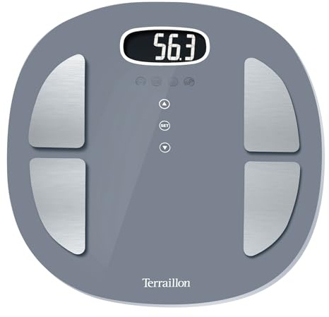 Terraillon Pop Color Coach Báscula personal electrónica Ovalado Gris