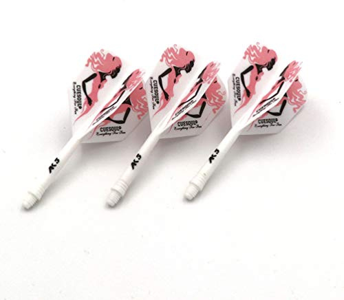 CUESOUL ROST Personalisierte integrierte Dartschäfte & Dart Flight, 3er-Set | Flexibel & langlebig fürs Training, integriertes Design, Klar und rein, Einzigartiges Muster, Exquisit, Farbenfroh, Geschenk