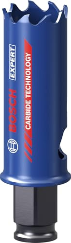 Bosch 1x EXPERT Multi Material Power Change Plus-hålsåg (för Trä med metall, Tegel, Ø 22 mm, Professional Tillbehör Borr)