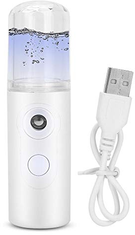 【𝐏𝐚𝐬𝐜𝐮𝐚】 Mini vaporizador facial con carga USB, pulverizador portátil de vaporizador facial, vaporizador facial, vaporizador manual, 30 ml para cara a mano