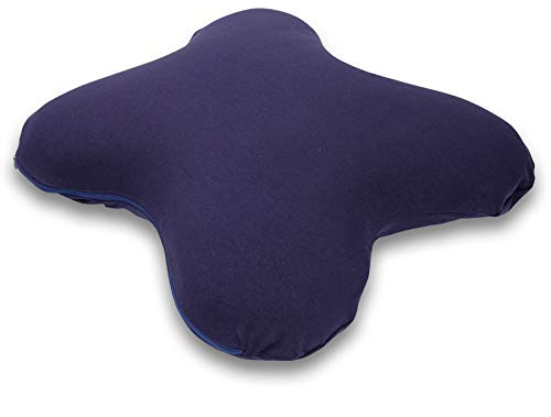 sei Design Originalbezug Visco Kissen– Jersey Baumwolle bügelfrei, Kissenbezug für Butterfly-Form 55x47x12 cm mit Reißverschluss