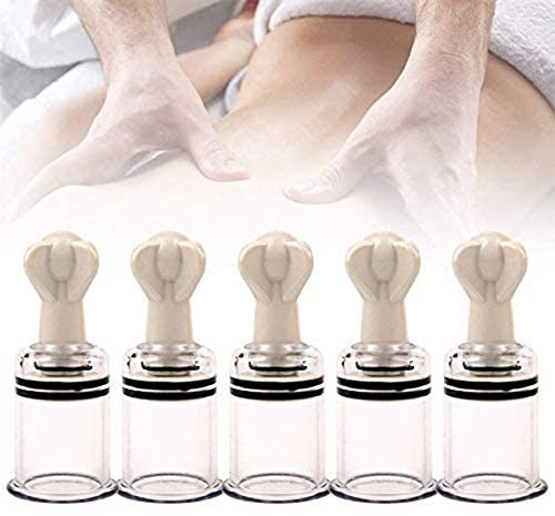 SUMBITOD Profi Schröpfglas-Set, Vakuum-Hand-Twist-Saug-Schröpfgerät, 18 Dosen rotierende Schröpfmagnetmassage, zur Schmerzlinderung bei Muskelkater