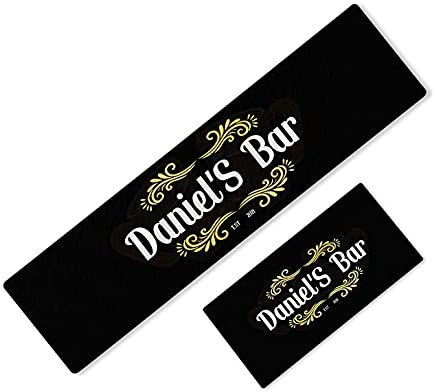 Daily Gifts Personalised Any Text Beer Mat Label Bar Runner Ideal Home Pub Cafe Occasion 91 (46x23cm)