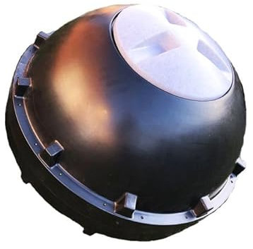 Original Organics The CompoSphere 315L Rollable Tumbler Composter - Rotary Composter to Accelerate Composting – Made with Recycled Plastic – Rollable Garden Compost Bin (Black)