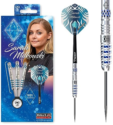 BULL'S Sarah Milkowski Steel Dart, 90% Tungsten