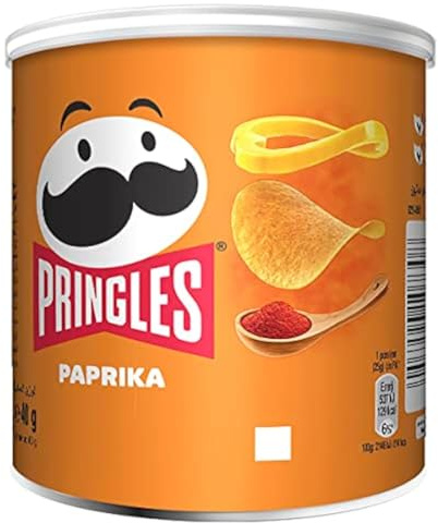Pringles Sweet Paprika | Paprika Chips | 12 kleine Dosen für unterwegs (12 x 40g)