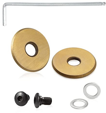 SPEEDWOX Roue de coupe de rechange en carbure de tungstène, roues de marquage en carbure de tungstène haute résistance, accessoires avec vis à rondelle et clé hexagonale