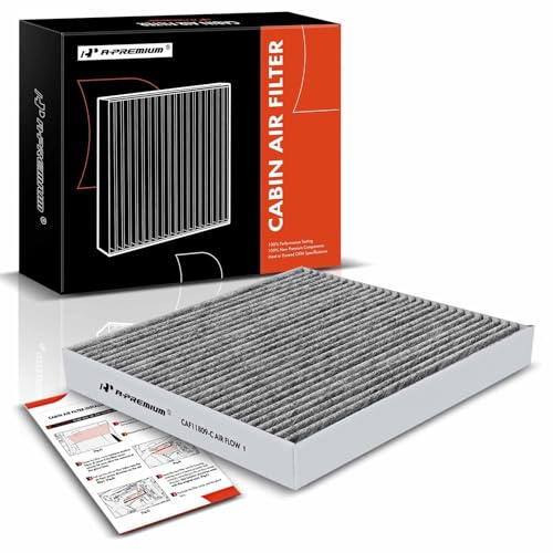 A-Premium Cabin Air Filter with Activated Carbon Compatible with Cadillac Escalade & Chevrolet Silverado 1500, Suburban, Tahoe & GMC Sierra 1500, Yukon XL, 2014-2020, 4.3L 6.2L, Replace# 22808781