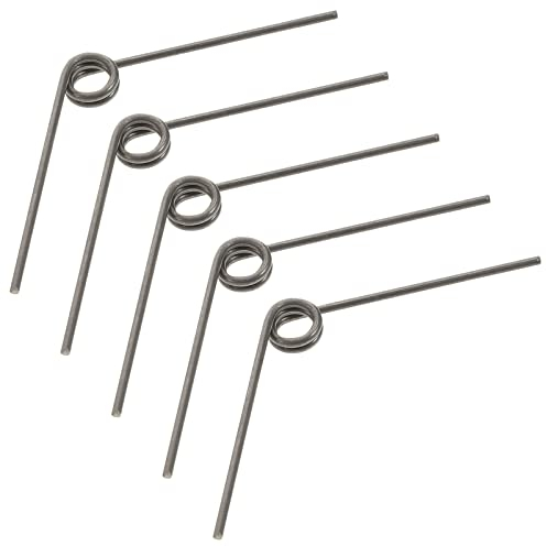 VILLCASE 5 Stück Kleine Torsionsfeder Aus Edelstahl, 43mm Mechanische Torsionsfedern, Weiß M-Förmige Ersatzfeder für Astschere, Heimwerker-Holzbearbeitung, Möbel, Reparaturprojekt