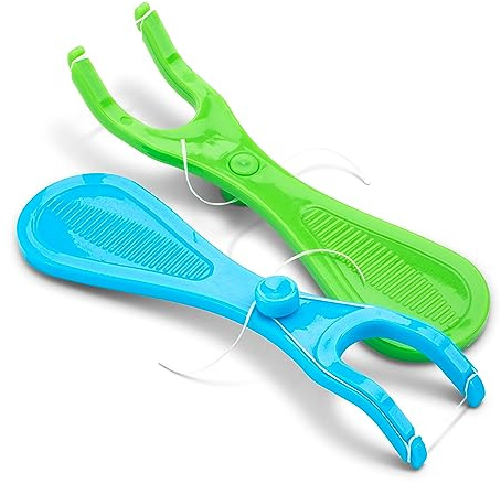 Soportes para hilo dental, envueltos individualmente, paquete de 50 unidades