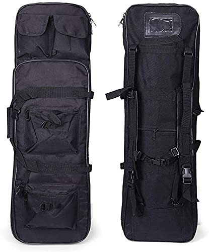 ANSNOW Gewehrkoffer, Taktische Waffentasche, Angelruten-Tasche, Rucksack,E, Schrotflinte, Airsoft-Koffer, Aufbewahrung Mit Schultergurt, Verstellbarer Schultergurt, Wasserdichtes Oxford-Tuch/Schwarz