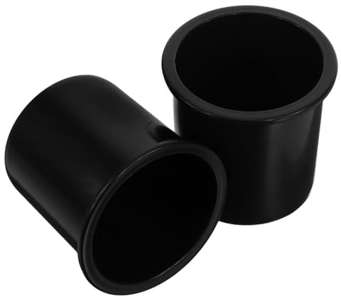 SEWOART 2 Piezas Portavasos Empotrado para Latas De Bebidas Soporte para Barco Y RV De Plástico 4.25 X 4.13 X 4.13 in para Asientos De Cine Y Mesas De Póquer