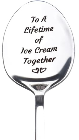 Couple Spoon Gift for Couples Birthday Christmas Gifts for Husband Wife Wedding Anniversary Presents for Fiancee Fiance Engagement Gifts for Him Her Boyfriend Girlfriend Valentines Gift Spoon