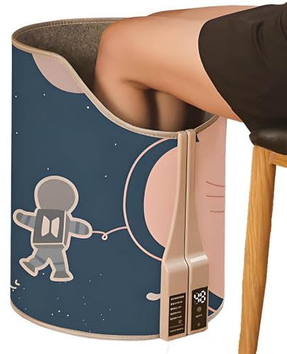 SAYUIF Personal Electric Panel Space Heater, Leiser Fuß- Und Beinwärmer mit Decke, Schnellheizung, Büroheizung für Büro und Zuhause