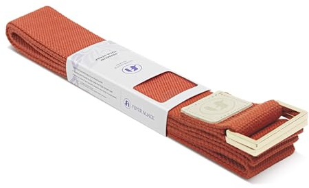 Cinghie da Yoga 1,8M o 2,5M, Cinghie da Yoga in Cotone Resistente per Stretching, Cintura Regolabile per Yoga, Danza, Allenamenti in Palestra (Arancione, 2,5M 1PCS)