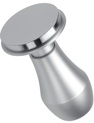 Normcore 49mm Coffee Tamper V4.1 with Click Sound Feedback, Spring Loaded Tamper with Stainless Steel Flat Base Compatible with La Pavoni Lever, Rok Espresso Makers, Silver