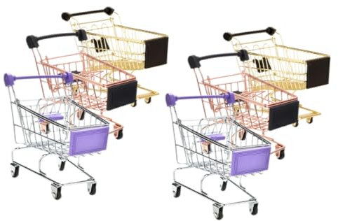 Supvox 6stücke Einkaufswagen Für Junge Mädchen Einkaufswagen Für Kleinkinder Von Jahren Spielzeug Für Kleinkinder Für Spielzeug Für Lebensmittel Desktop-Ornament Aufbewahrung Für