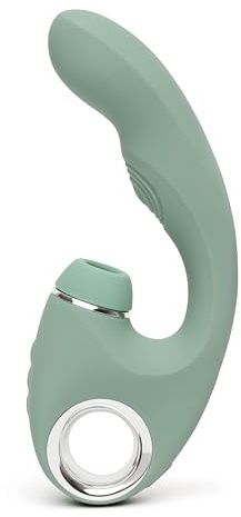 Lovehoney Pulsing G Spot Vibrator & Clit Sucker Stimulator | Dual Stimulation Silicone Vibrating Dildo for Women | Clitoral Suction Adult Toy | Sexual Pleasure Massager Tool | Sex Toys for Couples