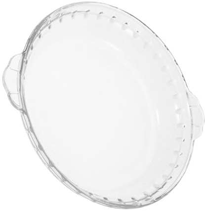 ULTECHNOVO Plat De Cuisson Verre Plat à Tarte Profond Assiettes à Tarte Verre Pour Cuisson Au Four Et Micro-ondes