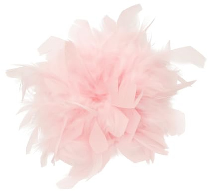 Baesics Federbrosche Damen - Feder Brosche zum Anstecken Ansteckblume | Aus echten Truthahnfedern, federleicht und voluminös, 2-in-1 mit Nadel und Haarclip. Für Tracht, Hochzeit, Blazer, Hut