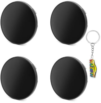 WUZUTU 4 stycken fälglock, navlock ID 69 mm OD 56 mm, universal Audi hjulnavkapslar, bil navkapslar av ABS, högkvalitativ hjulbeslagsdekoration, enkel installation (svart)