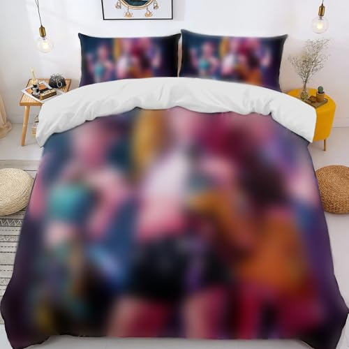 SilverChry KP Juego de Funda, Ropa de Cama Infantil 130x200 cm | Conjunto de 3 Piezas de Microfibra con 2 Fundas de Almohada, Suave y Transpirable, con Cremallera