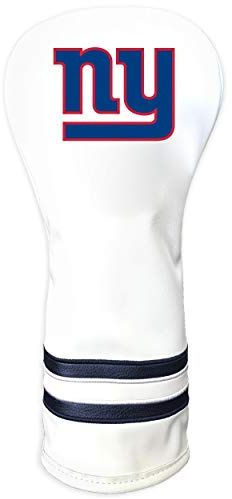 Team Golf NFL New York Giants - Copritesta per mazza da golf fairway vintage bianco vintage, design aderente, design retrò
