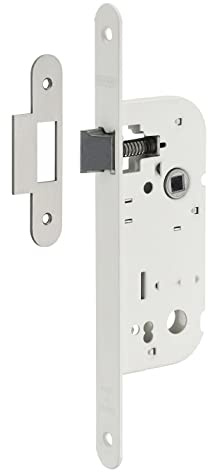 THIRARD - Serrure encastrable pour porte intérieure, axe 40mm, bouts ronds, blanc