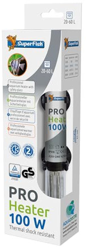 Superfish Pro Heater 100W for Aquariums sized 20-60L (21cm)